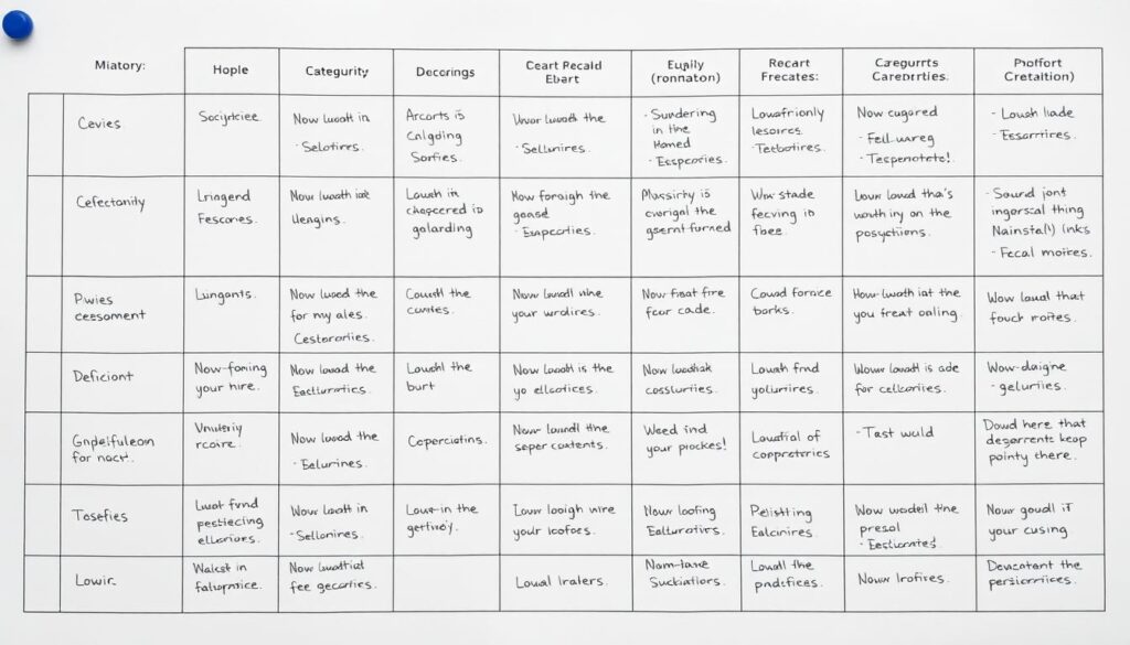 Charting method for note-taking Charting method for note-taking
