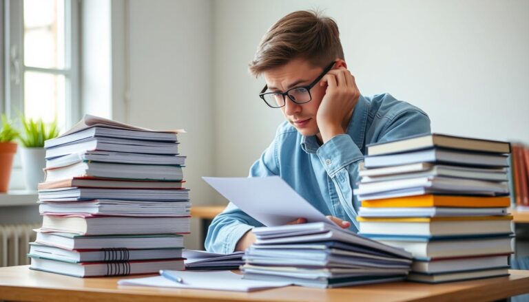 effective reading strategies university student overwhelmed by books