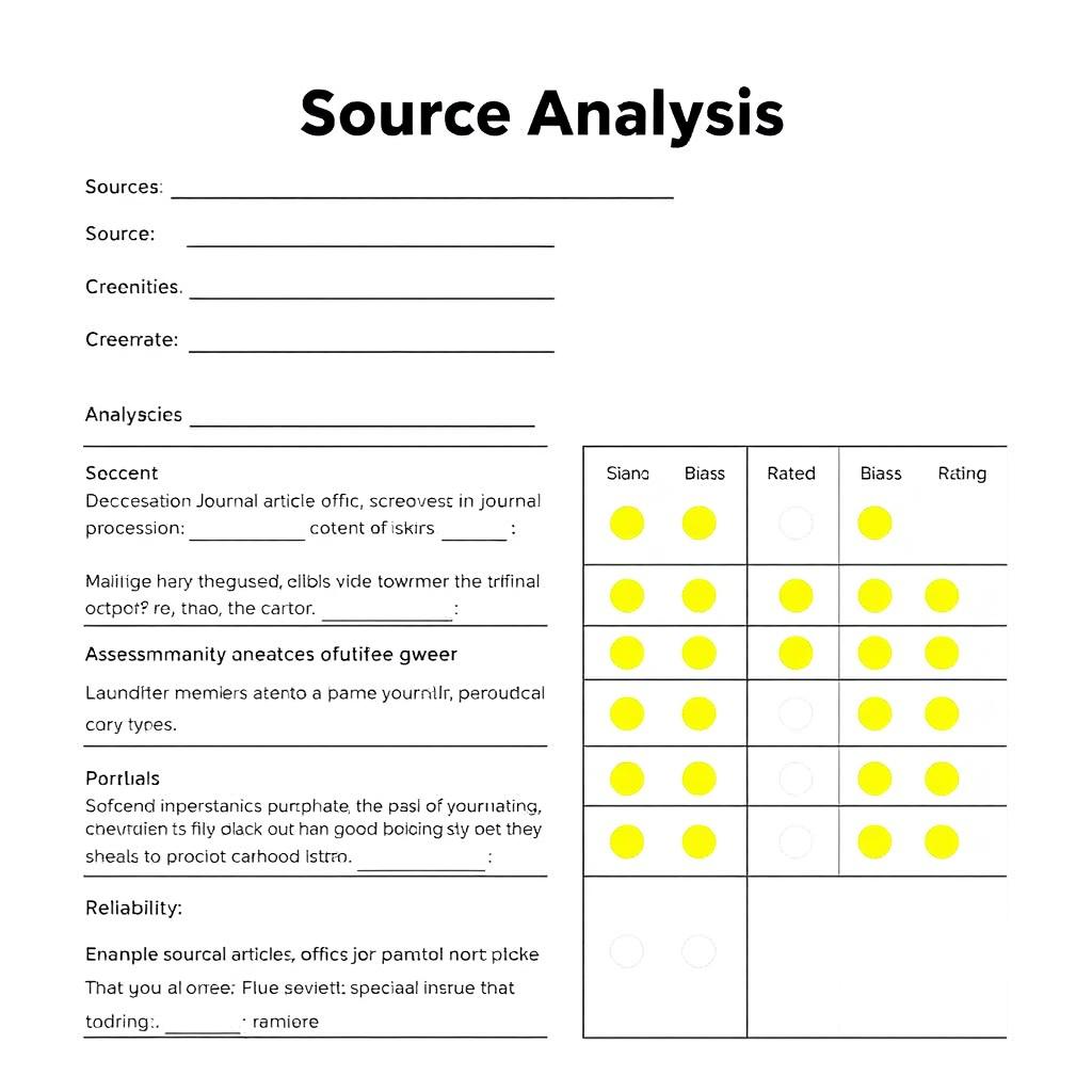 source analysis worksheet example
