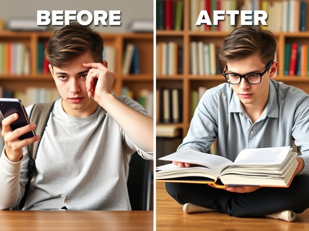 Student overcoming procrastination with time management techniques