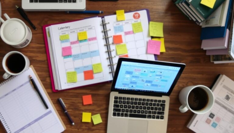 Time management for students visual planner example
